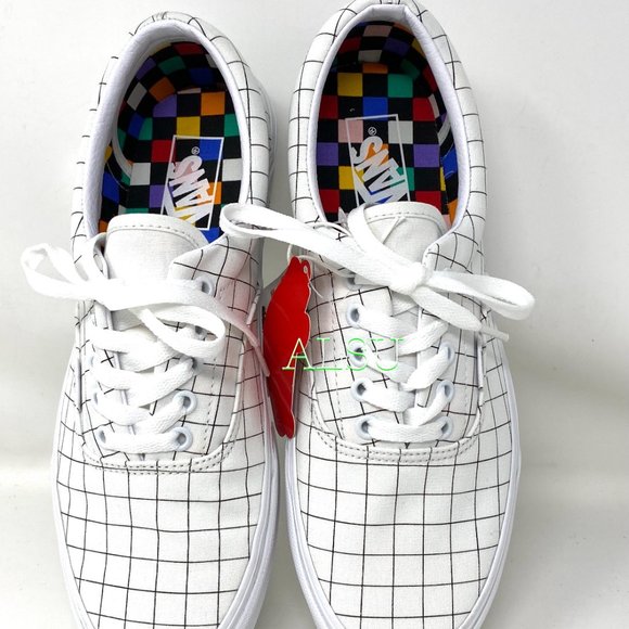 🎄SALE🎄 VANS Era (U-Color) Canvas Checkerboard White Men's Size VN0A4U391UG - Picture 6 of 9